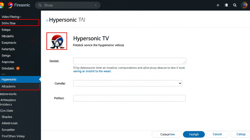 how to install Hypersonic TV on Firestick